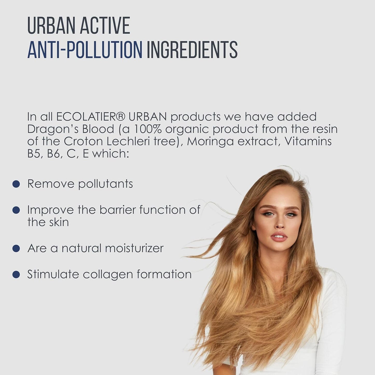 Advanced Micellar Anti-Pollution Shampoo ECOLATIER, URBAN Series - Ideal for All Hair Types, Provides Gentle Cleansing & Environmental Protection - 20.3 Fl Oz